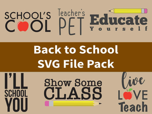 CraftHTV.com SVG File Back To School SVG File Pack