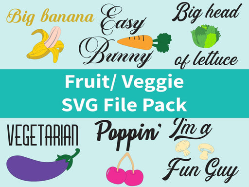 CraftHTV.com SVG File Veggie/Fruit SVG File Pack